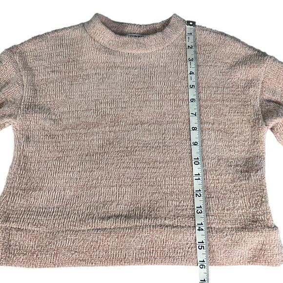 Old Navy Girls Soft Blush Pink Chenille Knit Sweater Long Sleeve Size Small 6-7 - Picture 7 of 8